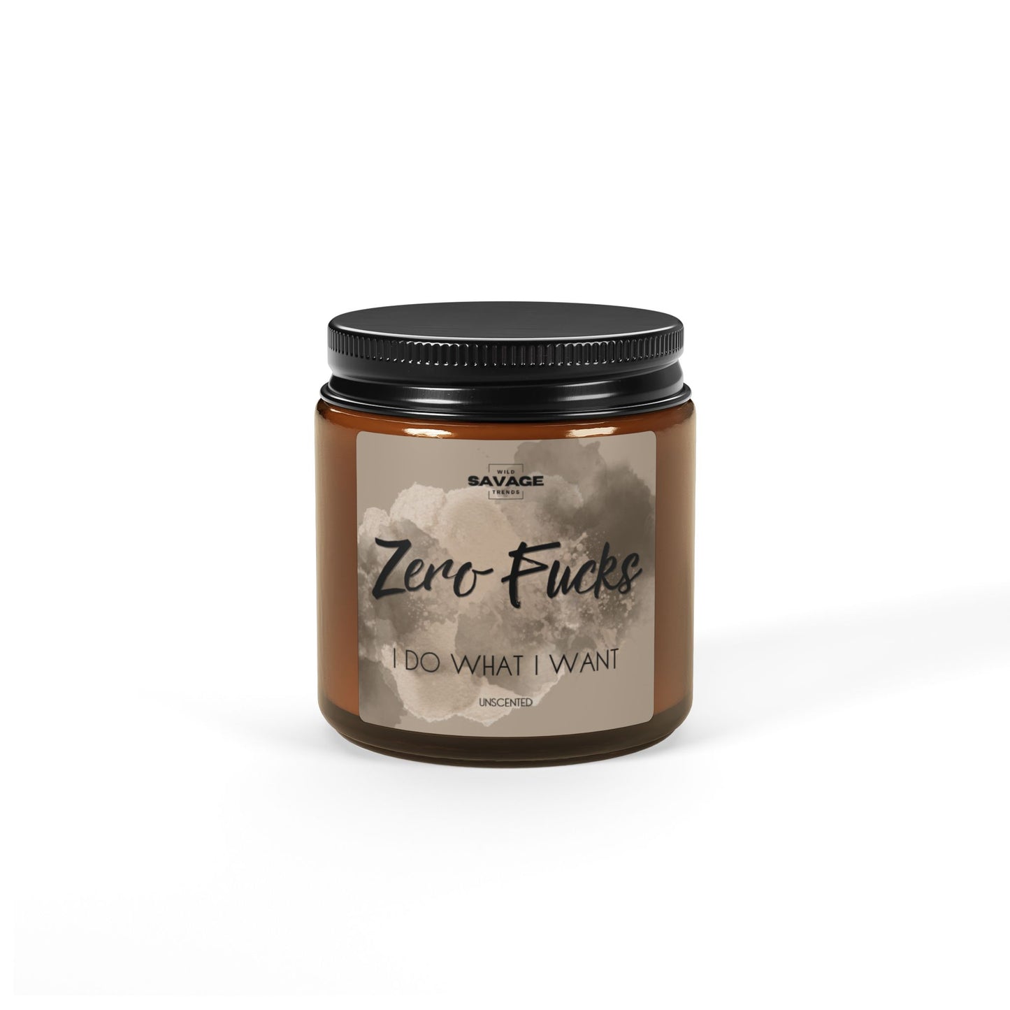 Zero Fucks Candle Unscented Soy Candle